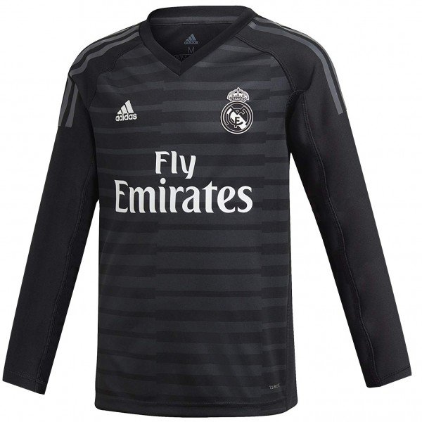 Camisa oficial Adidas Real Madrid 2018 2019 II goleiro manga comprida